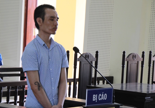 Bị cáo Nguyễn Đức Huynh tại tòa
