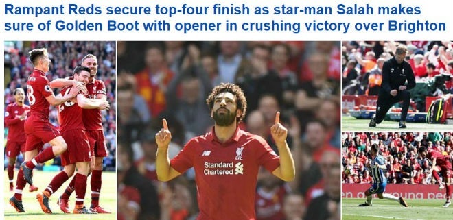 Daily Mail ca ngợi chiến thắng ấn tượng của Lữ đoàn đỏ
