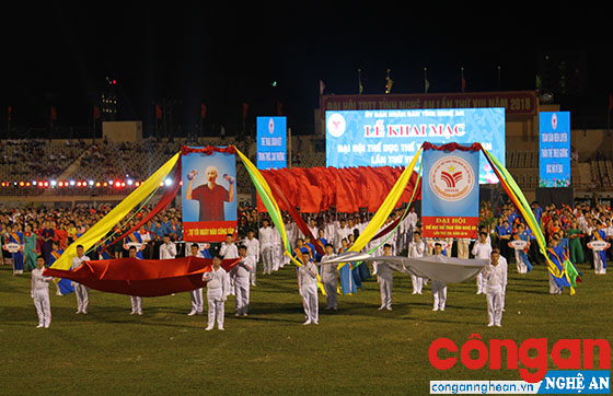 Lễ khai mạc Đại hội TDTT tỉnh Nghệ An lần thứ VIII