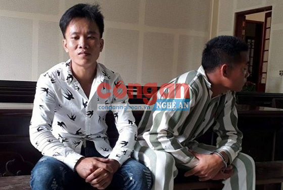 2 bị cáo Hà Văn Trường và Lô Văn Thổi tại phiên tòa