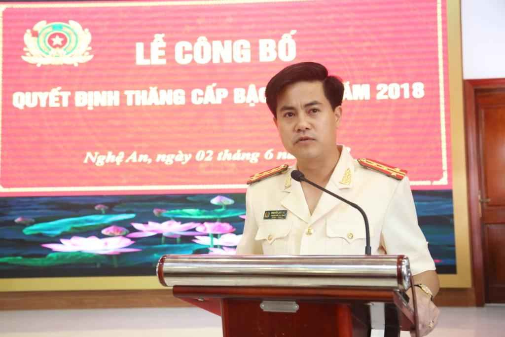 Đại tá Nguyễn Đức Hải hứa sẽ tiếp tục cống hiến hơn nữa để hoàn thành xuất sắc mọi nhiệm vụ được giao