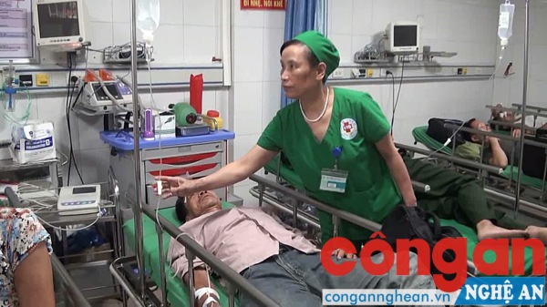 Các bệnh nhân cấp cứu tại BV 115 Nghệ An
