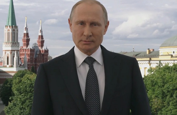 Tổng thống Nga Putin: ‘Chúng tôi rộng mở cả đất nước và trái tim mình đón chào thế giới’. Ảnh: Sputnik