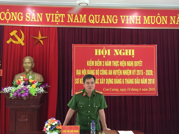 Thượng tá Nguyễn Hải Đăng kết luận hội nghị