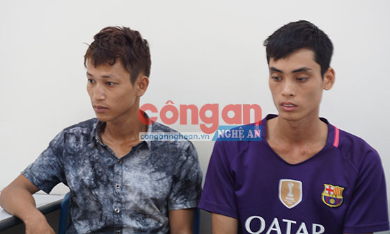 2 đối tượng Nguyễn Hữu Thu và Phạm Đình Luận bị bắt ngày 1/9/2017