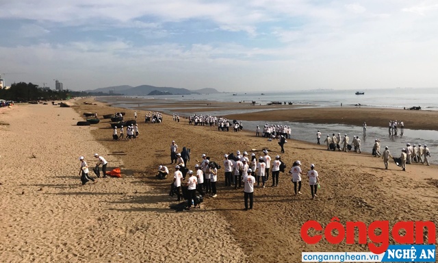 Các chiến dịch, lễ ra quân làm sạch bãi biển góp phần quan trọng tạo dựng hình ảnh đẹp về biển Cửa Lò trong lòng du khách