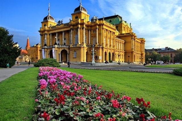 Nhà hát Quốc gia Croatia ở thủ đô Zagreb.