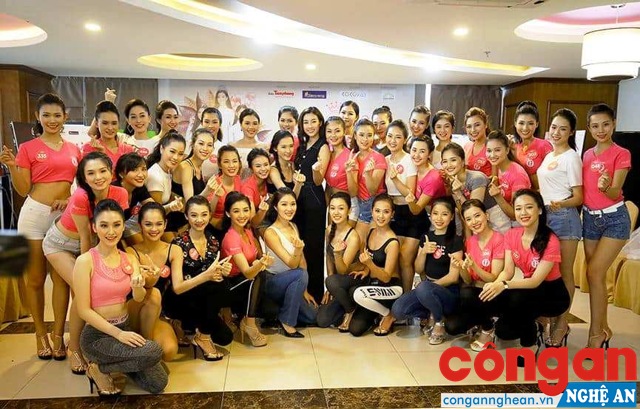 Các thí sinh dự thi Hoa hậu Việt Nam 2018 đã tập trung tại TX Cửa Lò