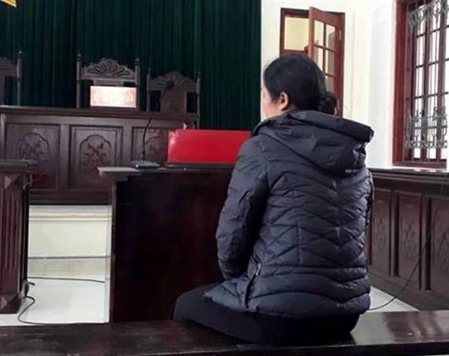 Chị Hoàng Thị H. lãnh án 24 tháng tù cho hưởng án treo vì tội giết chồng.