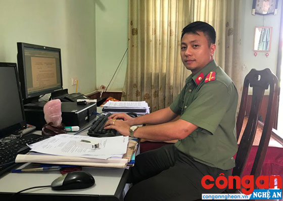 Trung uý Trần Anh Tuấn luôn hoàn thành xuất sắc nhiệm vụ chuyên môn và công tác Đoàn