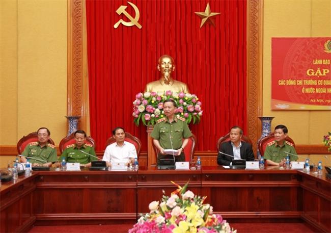 Bộ trưởng Tô Lâm phát biểu tại buổi tiếp.