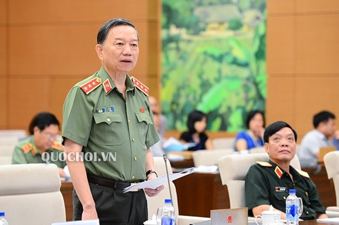 Bộ trưởng Tô Lâm phát biểu tại Phiên họp UBTVQH sáng 10-8