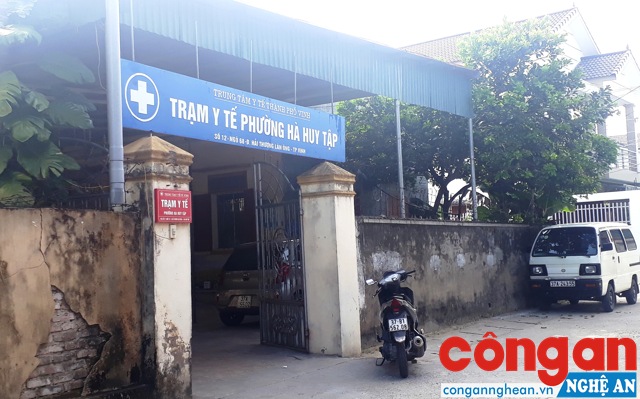 Trạm Y tế phường Hà Huy Tập, TP Vinh - nơi được coi là xuất phát điểm của lỗi phần mềm hệ thống quản lý khám, chữa bệnh Mame-net