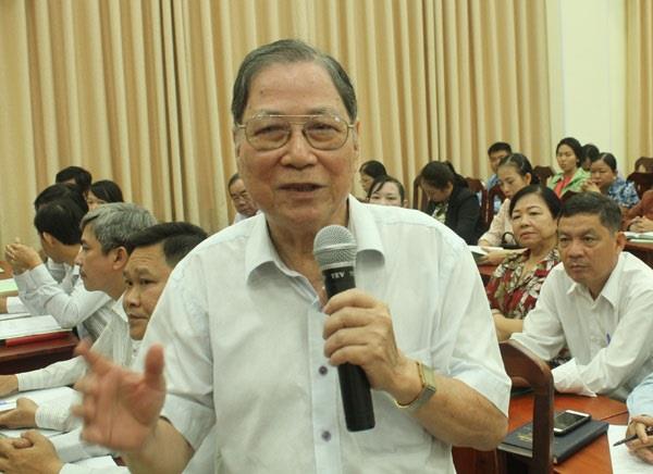 Một đại biểu phát biểu tại Hội nghị chuẩn bị năm học mới 2018 – 2019 của TP Hồ Chí Minh.