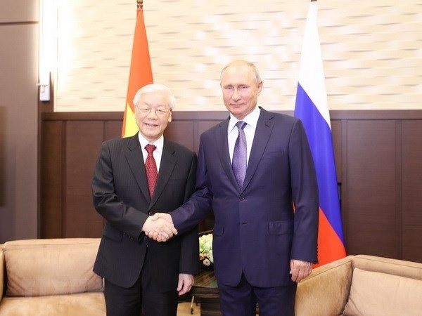 Tổng Bí thư Nguyễn Phú Trọng hội đàm với Tổng thống Vladimir Putin.