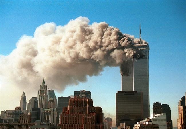 Tòa tháp đôi WTC. niềm tự hào của nước Mỹ bị tấn công ngày 11-9-2001. Ảnh Getty Images