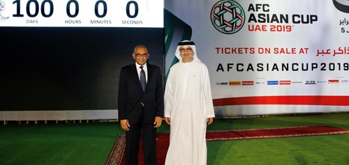 Đại diện Ban Tổ chức Asian Cup 2019 tại buổi lễ. Ảnh: AFC
