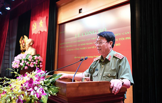 Thứ trưởng Bùi Văn Nam phát biểu tại Lễ công bố.