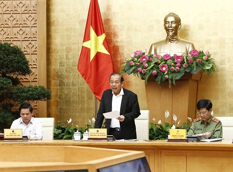 Phó Thủ tướng Trương Hòa Bình phát biểu tại hội nghị. Ảnh: VGP/Lê Sơn