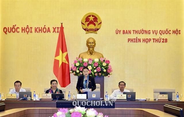 Chủ tịch Quốc hội Nguyễn Thị Kim Ngân phát biểu khai mạc Phiên họp thứ 28 Uỷ ban Thường vụ Quốc hội