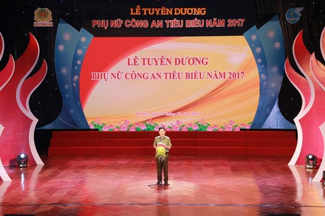 Thứ trưởng Nguyễn Văn Sơn phát biểu tại buổi Lễ.