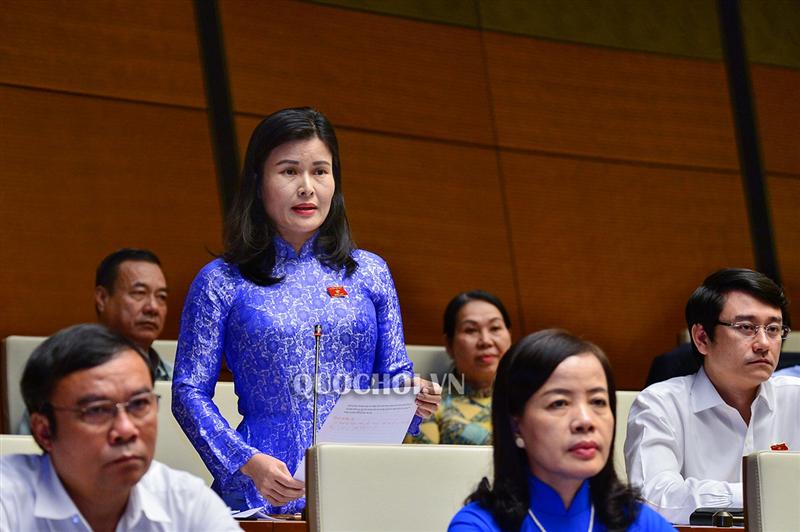 Đại biểu Bùi Thị Quỳnh Thơ đề nghị Chính phủ có phân tích đúng thực chất liên quan đến yếu tố năng suất lao động tổng hợp