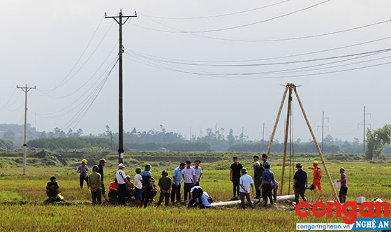 Hiện trường vụ phóng điện làm 4 người chết tại tỉnh Hà Tĩnh