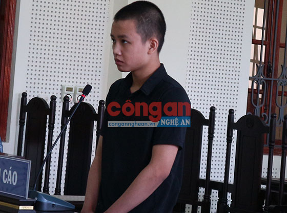Bị cáo Nguyễn Hải Mạnh Cường tại phiên tòa