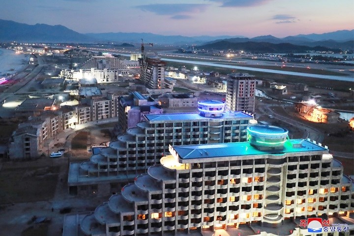 Hình ảnh dự án khu du lịch Wonsan-Kalma ven biển của Triều Tiên.