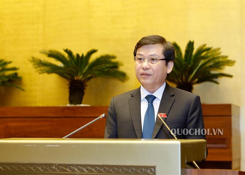 Viện trưởng VKSNDTC Lê Minh Trí báo cáo trước Quốc hội