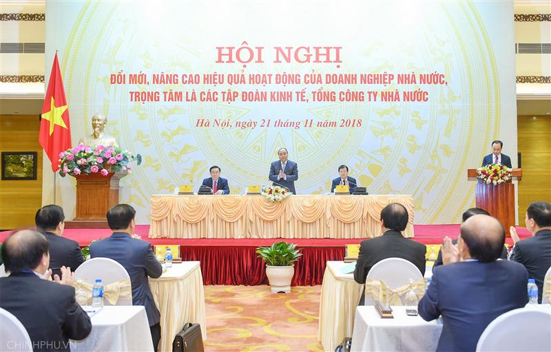 Thủ tướng Nguyễn Xuân Phúc chủ trì Hội nghị. Ảnh: VGP/Quang Hiếu