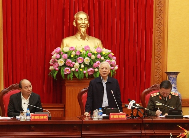 Tổng Bí thư, Chủ tịch nước Nguyễn Phú Trọng phát biểu chỉ đạo tại hội nghị