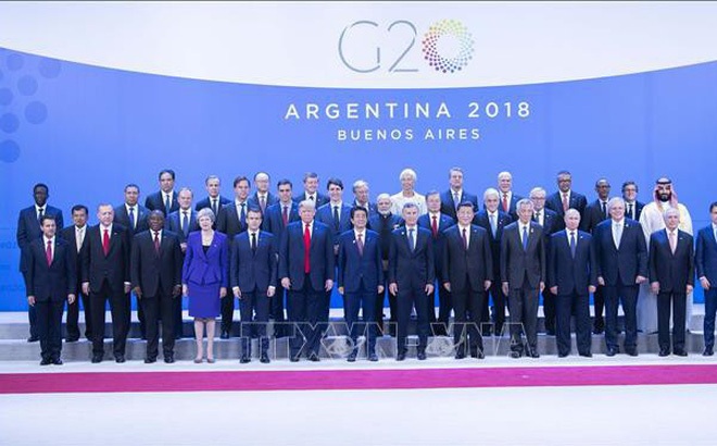 Các nhà lãnh đạo chụp ảnh chung tại Hội nghị G20. Ảnh: THX/TTXVN