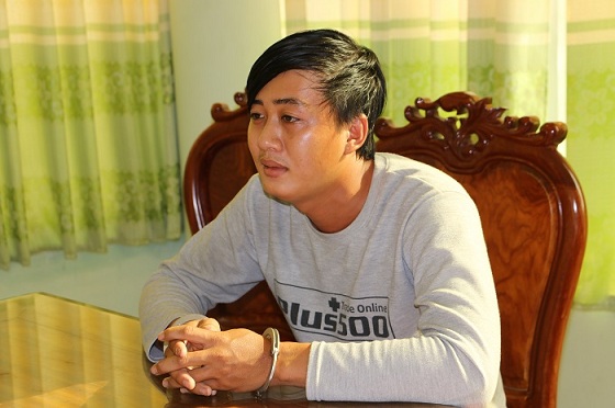 Đối tượng Nguyễn Minh Thanh (tự là Nhí) tại cơ quan điều tra