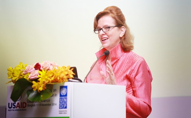 Bà Caitlin Wiesen - Giám đốc quốc gia của UNDP tại Việt Nam cho biết Việt Nam có nhiều tiến bộ về phát triển con người và giảm nghèo đa chiều.