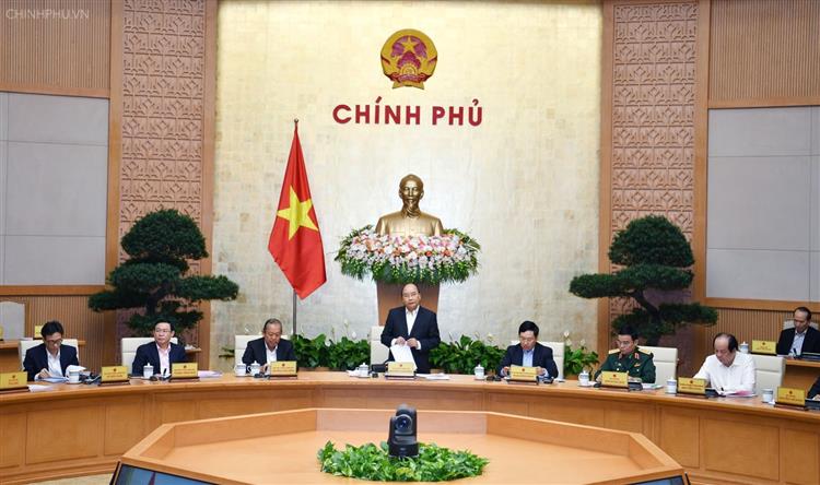 Thủ tướng Nguyễn Xuân Phúc chủ trì Phiên họp Chính phủ thường kỳ tháng 11/2018.