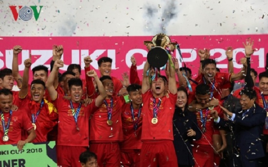 Quế Ngọc Hải và hàng thủ ĐT Việt Nam đã chơi cực hay ở AFF Cup 2018. (Ảnh: Vy Vũ)