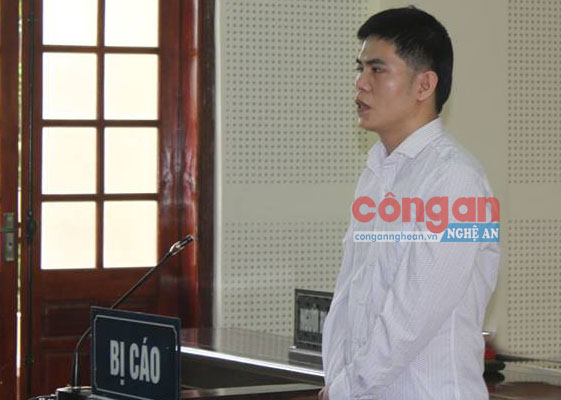 Bị cáo Nguyễn Trung Thành tại tòa
