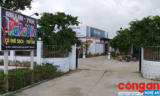 Tổ hợp kinh doanh dịch vụ của ông Hồ Duy Thi, có một phần diện tích quán cafe nằm trên đất rừng phòng hộ