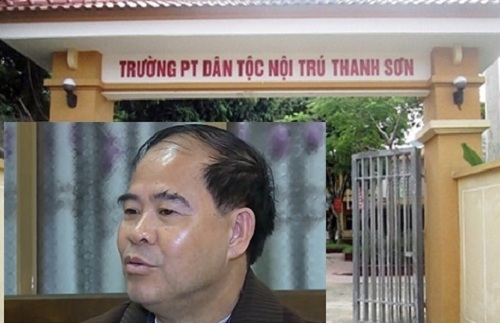 Ông Đinh Bằng My - hiệu trưởng trường Phổ thông dân tộc nội trú Thanh Sơn.
