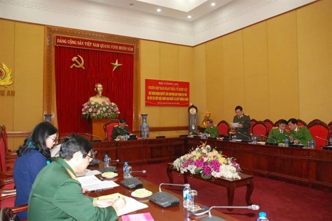 Trung tướng Nguyễn Ngọc Anh công bố Quyết định thành lập ban soạn thảo, tổ biên tập dự thảo nghị quyết