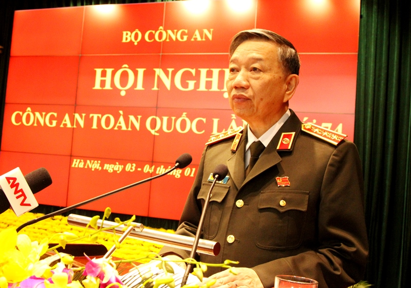 Bộ trưởng Tô Lâm phát biểu chỉ đạo Hội nghị.