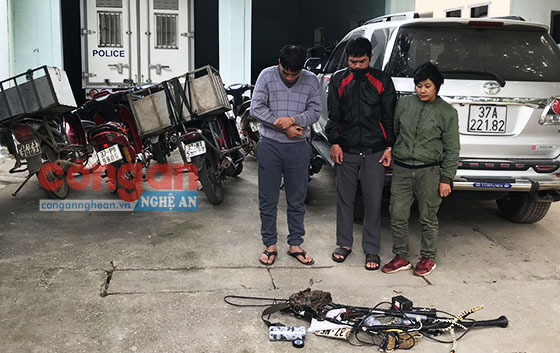 3 đối tượng trộm chó liên huyện trên địa bàn Nghệ An