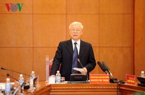 Tiểu ban Văn kiện Đại hội XIII của Đảng họp phiên đầu tiên, dưới sự chủ trì của Tổng Bí thư, Chủ tịch nước Nguyễn Phú Trọng, Trưởng Tiểu ban Văn kiện.