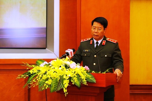 Thứ trưởng Bộ Công an Bùi Văn Nam phát biểu chỉ đạo tại Hội nghị.