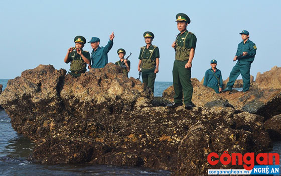 Bộ đội Biên phòng Nghệ An phối hợp với dân quân địa phương bảo vệ vững chắc chủ quyền biển đảo, an ninh biên giới