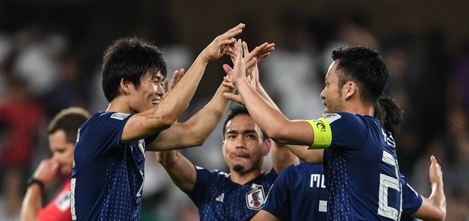 Nhật Bản  tiến vào chung kết theo một cách vô cùng hoành tráng. Ảnh: AFC.