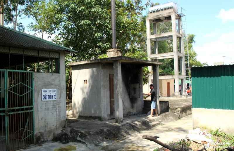 Khu xử lý rác thải của Bệnh viện Đa khoa huyện Nam Đàn