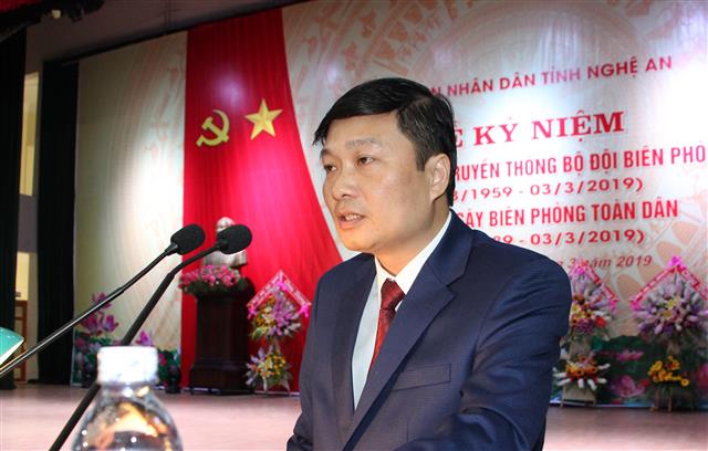 Đồng chí Lê Hồng Vinh - Phó Chủ tịch UBND tỉnh khai mạc buổi lễ