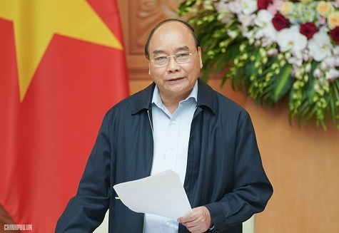 Thủ tướng Nguyễn Xuân Phúc phát biểu tại phiên họp - Ảnh: VGP/Quang Hiếu